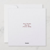 Era ビクトリアン Bird、Holly、Mistletoe Christmas シーズンカード (裏面)