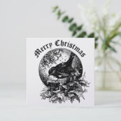 Era ビクトリアン Bird、Holly、Mistletoe Christmas シーズンカード (スタンド正面)