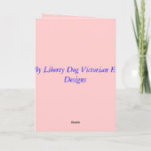 ERA ビクトリアン NOTECARDS -小さな女の子&犬 カード (裏面)