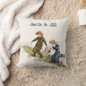 Era Jack & ビクトリアン Jill by Kate Greenaway クッション (ブランケット)