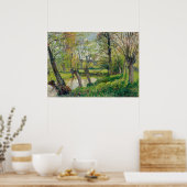 Eragnyのエプテ、Camille Pissarroによる夕日 ポスター (キッチン)