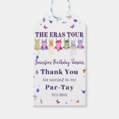 Eras誕生日パーティー蝶ありがとう ギフトタグ (正面)