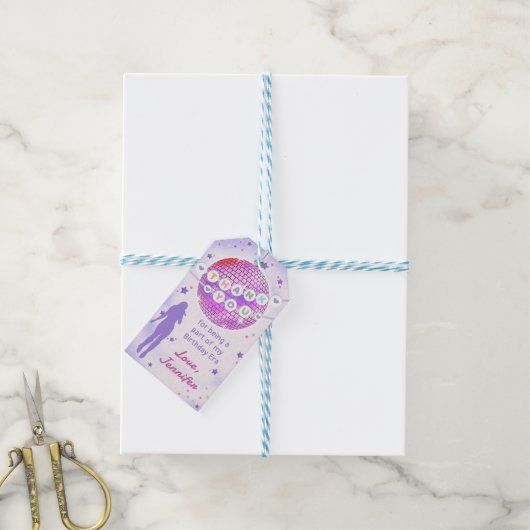 Eras Birthday Party Friendship Braceletありがとう ギフトタグ (より糸付き)