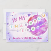 Eras Birthday Party Friendship Bracelet サンキューカード (正面)