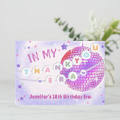 Eras Birthday Party Friendship Bracelet サンキューカード (スタンド正面)