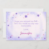 Eras Birthday Party Friendship Bracelet サンキューカード (裏面)