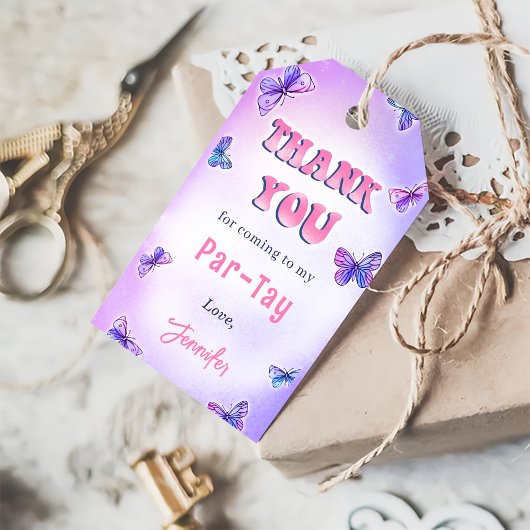 Eras Birthday Party Thank You ギフトタグ