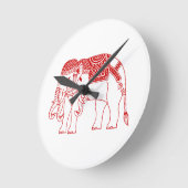 Erawanのタイの不要品 ラウンド壁時計 (傾斜)