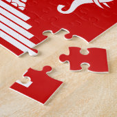 Erawan 3は象のラオス語/ラオスの旗の先頭に立ちました ジグソーパズル (側面)