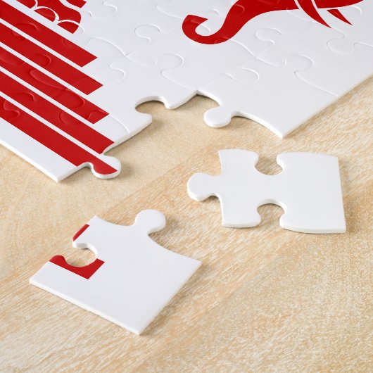 Erawan 3は象のラオス語/ラオスの旗の先頭に立ちました ジグソーパズル (側面)