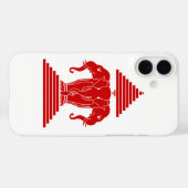 Erawan 3は象のラオス語/ラオスの旗の先頭に立ちました Case-Mate iPhoneケース (裏面 (横))