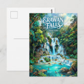 Erawan Falls Thailand ポストカード (正面/裏面)