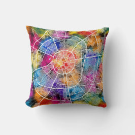 Erbil Iraq City Map クッション