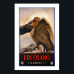 Ercolano Naples Italian art deco travel ad ポスター<br><div class="desc">Newly,  beautifully restored and retouched from an original vintage poster.
Showing symbolically the excavation of the ancient city of Herculaneum,  destroyed by the Vesuvius eruption of 79 CE.</div>