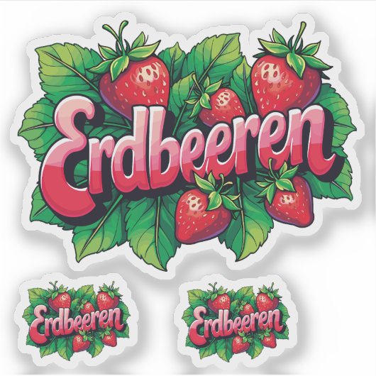 Erdbeeren シール (正面)
