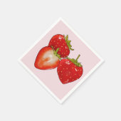 Erdbeeren スタンダードカクテルナプキン (角)