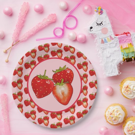 Erdbeeren  ペーパープレート (パーティー)
