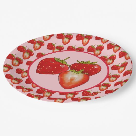 Erdbeeren  ペーパープレート (アングル)