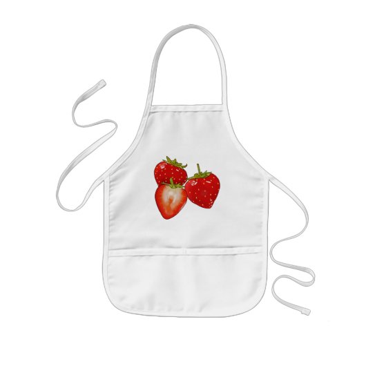 Erdbeeren 子供用エプロン (正面)
