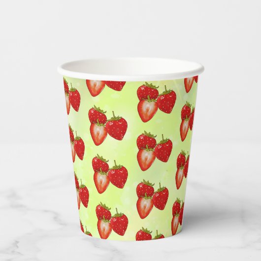 Erdbeeren Pappbecher 紙コップ (裏面)