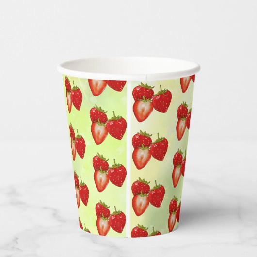 Erdbeeren Pappbecher 紙コップ (右)