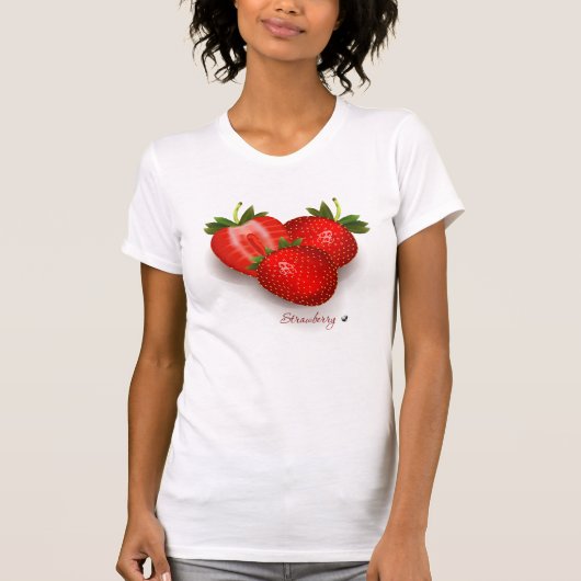 Erdbeeren Strawberrys t-shirt Tシャツ (正面)