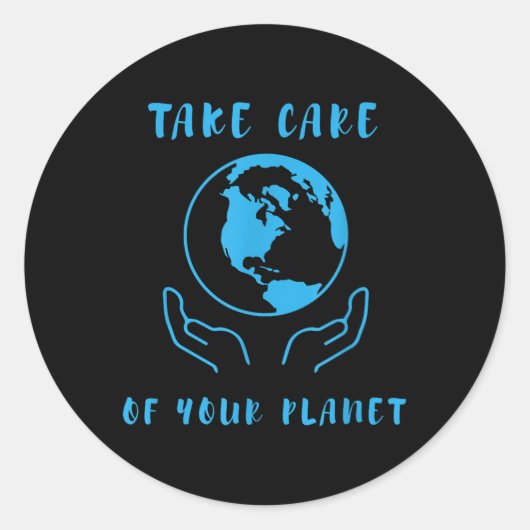 Erde Planet環境保護、環境 ラウンドシール (正面)