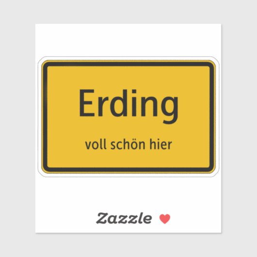 Erding Aufkleber Sticker Autoaufkleber シール (シート)