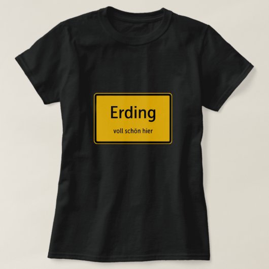 Erding Damen Frauen T-Shirt Tshirt Shirt Tシャツ (デザイン正面)