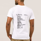 "Erdo"のライムの信条の人のTシャツ Tシャツ (裏面)