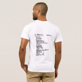 "Erdo"のライムの信条の人のTシャツ Tシャツ (裏面フル)