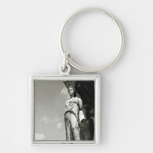 Erechtheionからのcaryatidの詳細 キーホルダー (正面)