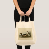 Ered Grebe （黒い首のgrebe） - Audubon トートバッグ (正面(商品))