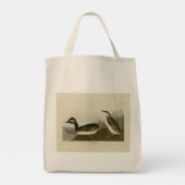 Ered Grebe （黒い首のgrebe） - Audubon トートバッグ (裏面)