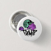 Eremiticカニ及びスカル 缶バッジ (正面&裏面)