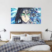 Eren Yeager Canvas Print キャンバスプリント (インサイチュ (寝室))