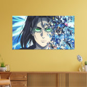 Eren Yeager Canvas Print キャンバスプリント (インサイチュ (リビング))