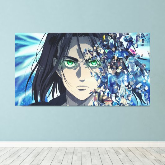 Eren Yeager Canvas Print キャンバスプリント (インサイチュ (ウッドフロア))