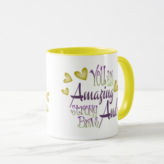  Eres asombrosa, fuerte y valiente マグカップ (正面右)