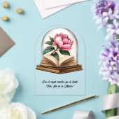 "Eres la mejor maestra que he tenido. Madre" アクリル招待状 (インサイチュ (ウェディング))