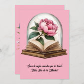 "Eres la mejor maestra que he tenido. Madre" 招待状 (正面/裏面)