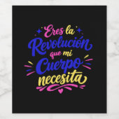 Eres la revolución que mi cuerpo necesita ワインラベル (シングルラベル)