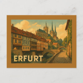 Erfurt Germany City Art ポストカード