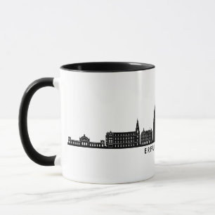 ERFURT Thuringiaドイツシティスカイラインシルエット マグカップ