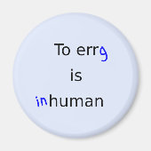 ergおもしろいは非人間的な引用文の漕ぎ手 マグネット (正面)