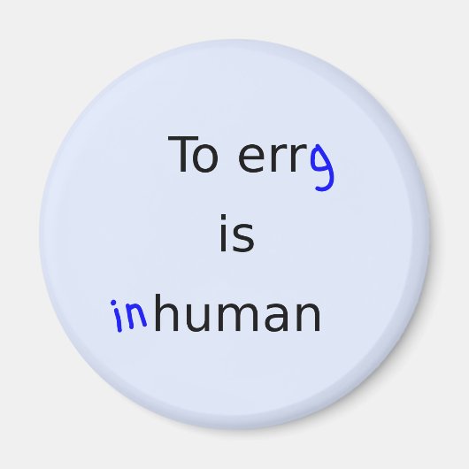 ergおもしろいは非人間的な引用文の漕ぎ手 マグネット (正面)