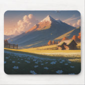Ergonomic Mountain Landscape Mouse Pad with Wrist  マウスパッド (正面)