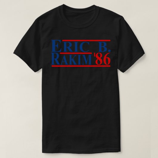 Eric B Rakim 86ハット Tシャツ (デザイン正面)