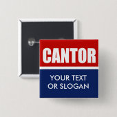 ERIC CANTOR 2012 缶バッジ (正面&裏面)