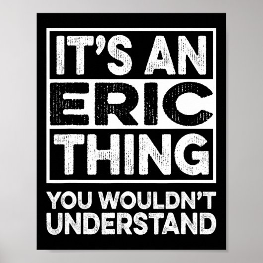 Eric Chrが理解できないのはエリックな事だ ポスター (正面)